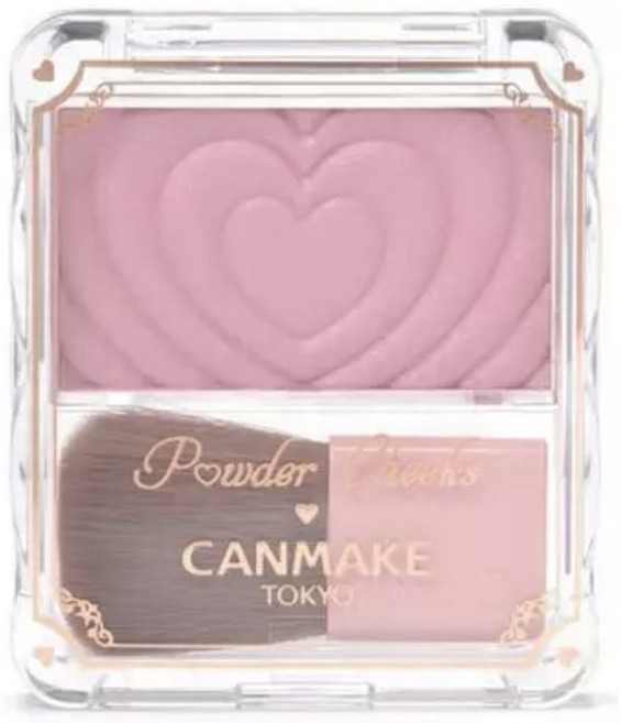 CANMAKE 愛心浮雕腮紅盤 P05紫粉色 日本境內版, 1個