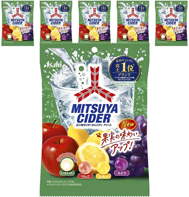 Asahi 朝日 三矢 蘇打糖 綜合口味, 112g, 6個