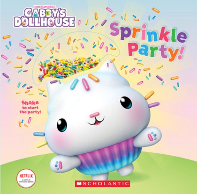 (英文圖書)Sprinkle Party! (Gabby's Dollhouse Novelty Board Book) 平裝版, Scholastic Inc., 英文
