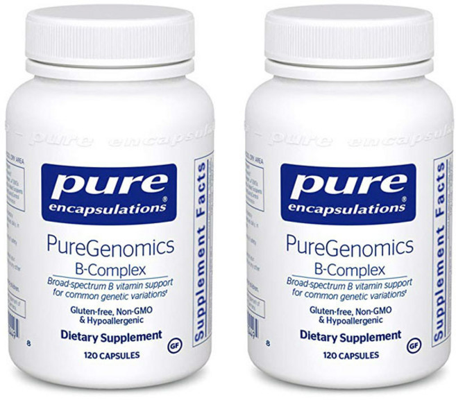 Pure Encapsulations Pure Genomics維生素B群膠囊, 120顆, 2罐