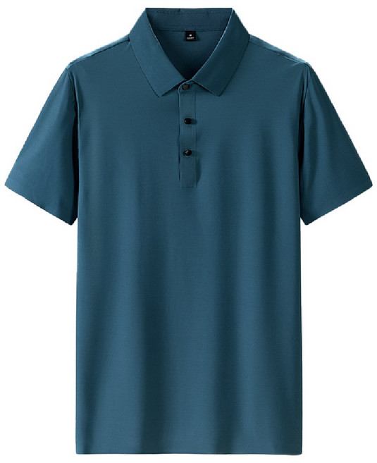 冰絲立領涼感短袖POLO衫