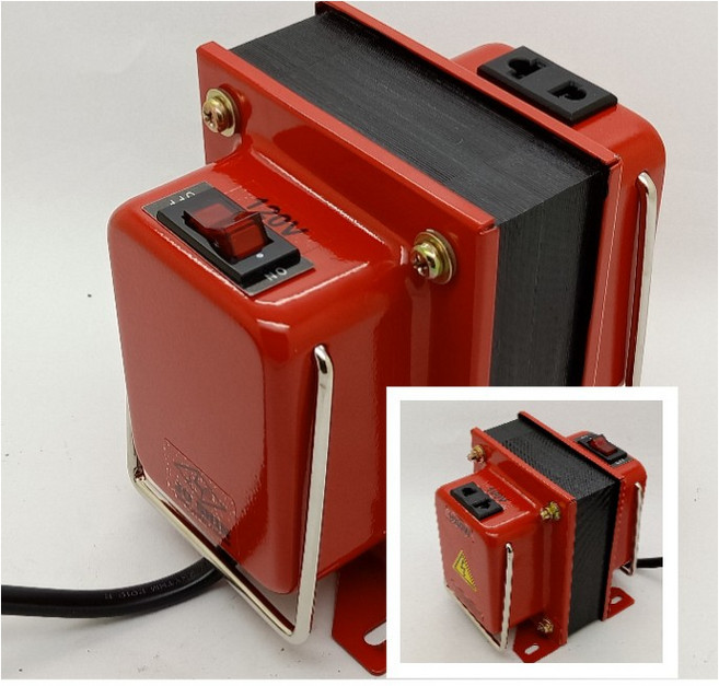 日本電器專用降壓器(美國使用日本電器) 500W-2000W 矽鋼片H18 0.35mm, 120/100 500W紅色