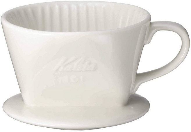 Kalita 101系列陶瓷濾杯 101-Lotto 白色 1~2人用, 1個