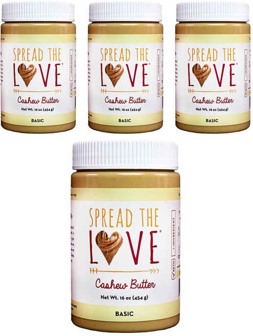 SPREAD THE LOVE 腰果醬, 4罐, 454g