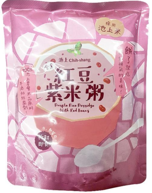 池上鄉農會 紅豆紫米粥, 260g, 1個