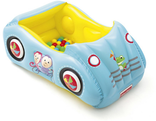 Fisher-Price 費雪牌 寶寶充氣球池 附25顆彩球, 敞篷車