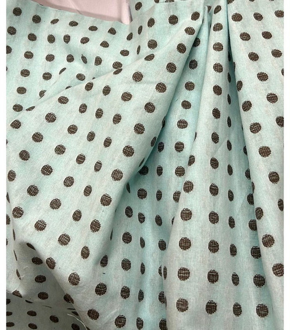 上巧手創 日本先染棉布 波點圖案 手作拼布材料 多色可選, 水藍色0.5碼, 詳見包裝