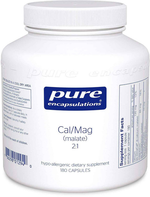 Pure Encapsulations 鈣鎂補充膠囊, 180顆, 1罐