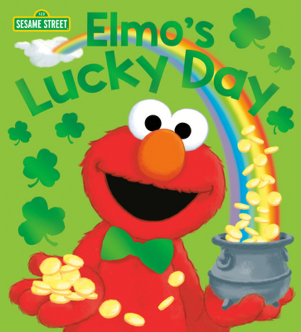 (英文圖書)Elmo's Lucky Day (Sesame Street) Board Books, Random House Books for Youn..., 英文, 硬頁書