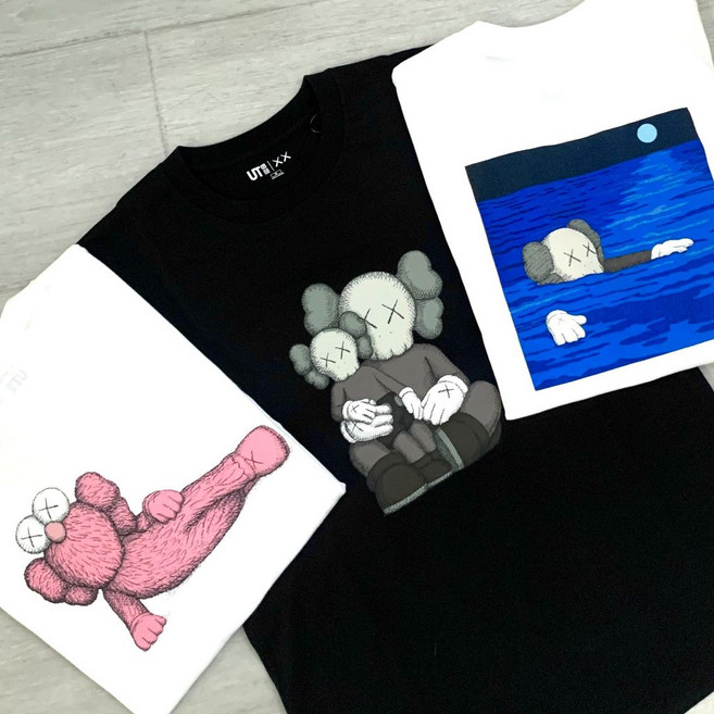 Kaws x UT Uniqlo Tokyo 2023 聯名短T, 白色