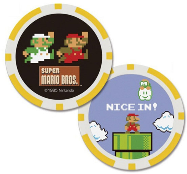 SUPER MARIO 超級瑪利歐 高爾夫球標, 1個, Mario&Luigi