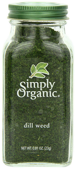 Simply Organic 蒔蘿草, 1罐, 23g