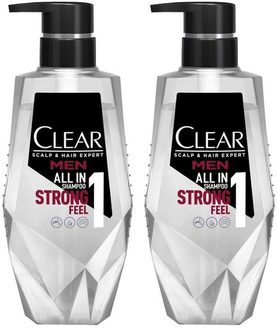 CLEAR 淨 男士多合一沁涼洗髮精, 2個, 350g
