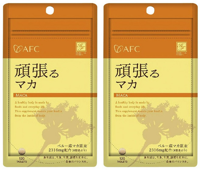 AFC 能量補給瑪卡錠, 2個, 120片