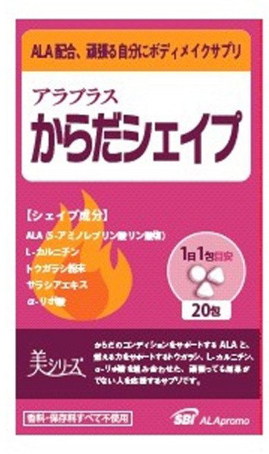 SbiAlapromo ALA左旋肉鹼孅錠, 60顆, 1盒