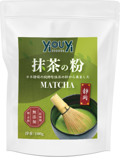Youyi 靜岡抹茶粉 無添加 日本靜岡抹茶 抹茶拿鐵 抹茶甜點, 100g, 1個, 1個裝