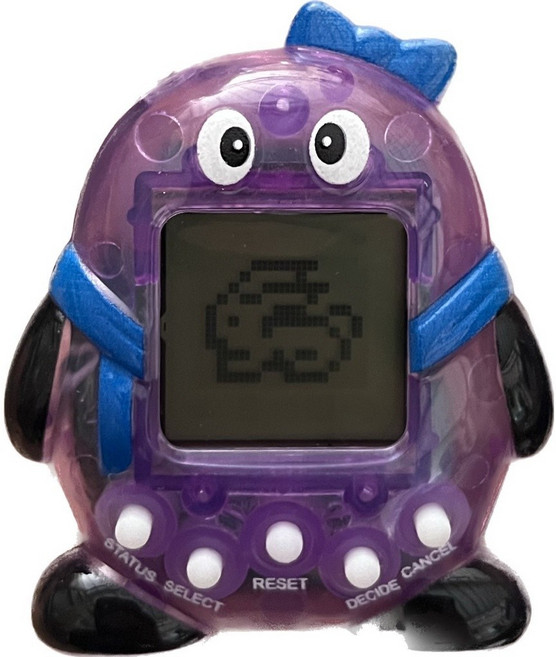 Jia Yuan 企鵝造型電子雞, 透明紫, 1, JY-2053A