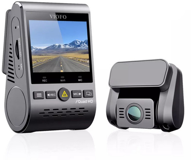 VIOFO A129 Plus Duo 2K高畫質GPS行車紀錄器, 前鏡頭、後鏡頭、車充、迷你USB線、後鏡頭傳輸線、GPS支架、修剪工具、讀卡機、前鏡頭3M膠條、後鏡頭3M膠條、後鏡頭支架、背夾, 256GB