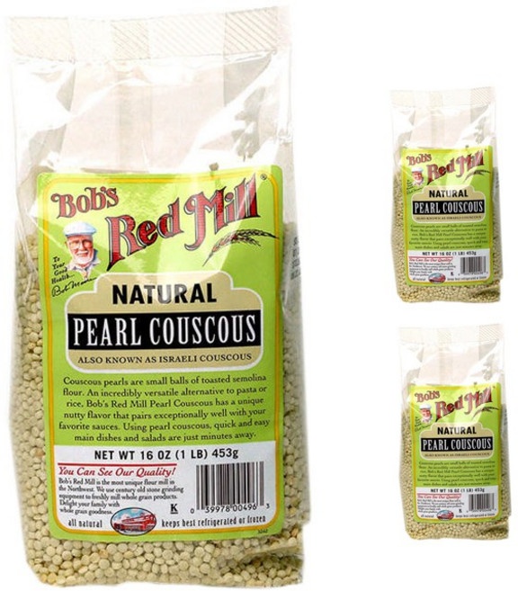 Bob's Red Mill 珍珠蒸粗麥粉, 3袋, 453g