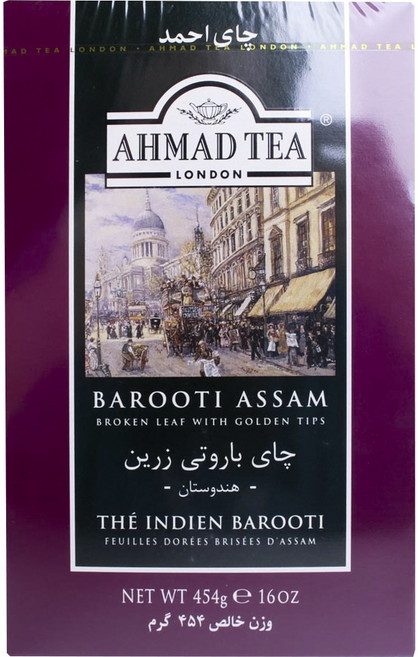 AHMAD TEA Barooti黃金毫尖阿薩姆紅茶茶葉, 454g, 1盒, 1盒