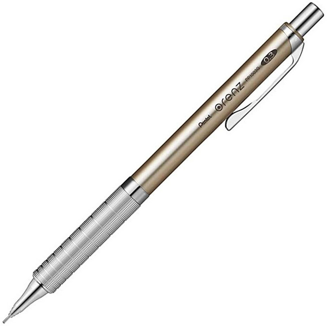 Pentel 飛龍文具 ORENZ 金屬握位自動鉛筆 PP1003G 金色, 1個, 0.3mm