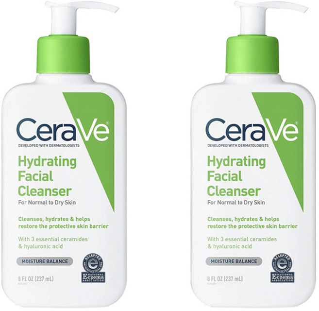 CeraVe 適樂膚 保濕潔面乳 適用於從正常到乾性肌膚, 2個, 237ml