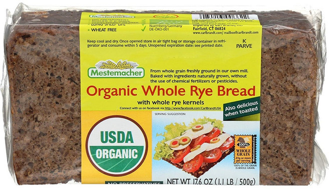 Mestemacher 麥大師 全麥黑麵包, 1包, 500g