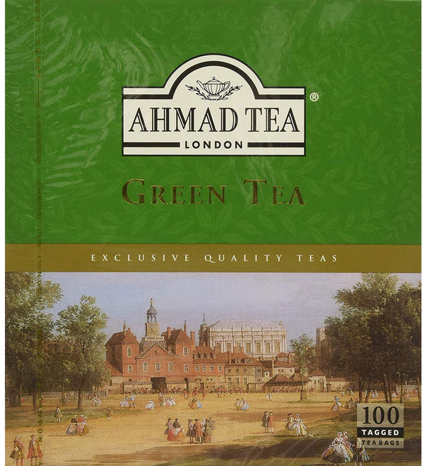 AHMAD TEA 綠茶茶包, 2g, 100包, 1盒