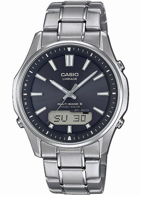 CASIO 卡西歐 男款Legacy Multi Band 6太陽能電波金屬手錶 LCW-M100TSE-1AJF