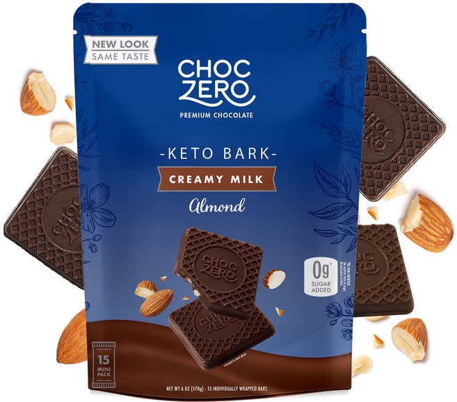 ChocZero 生酮杏仁牛奶黑巧克力, 1個, 170g