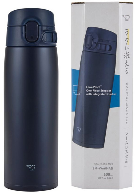 ZOJIRUSHI 象印 一鍵式保溫保冷隨行杯 SMVB95AM, 海洋藍, 0.95L, 1個