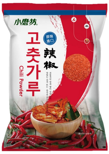 小磨坊 韓國辣椒粉 原裝進口 色澤鮮紅 粉質細緻 適用於各式韓式料理, 500g, 3包