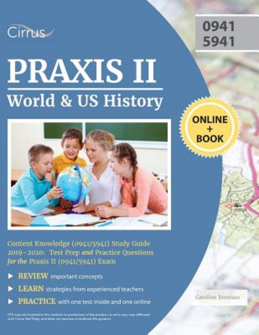 (英文圖書) Praxis II World and US History Content Knowledge (0941/5941) Study Guide 2019-2020: Test Prep... 平裝版, Cirrus Test Prep, 英文