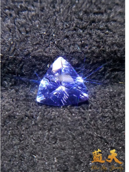 藍天珠寶 坦桑石, Violetish Blue, 1個