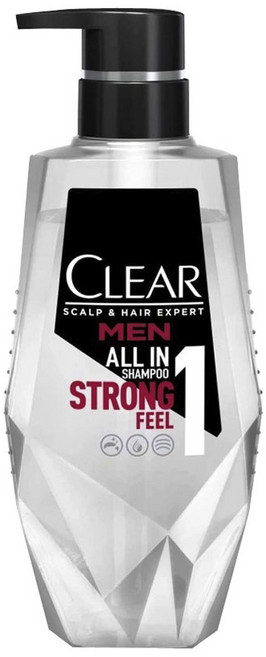 CLEAR 淨 男士多合一沁涼洗髮精, 1個, 350g