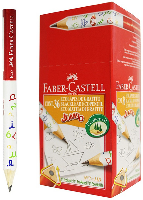 輝柏 Faber-Castell 1205JE 3/4學齡大三角鉛筆 36入 HB, 1支, 不適用