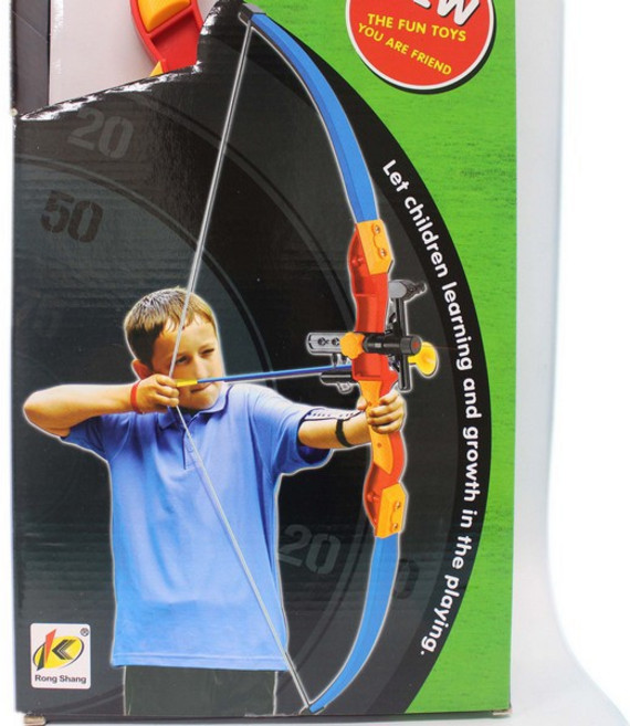 兒童紅外線弓箭玩具組 吸盤安全設計 77公分弓長 含三支43公分吸盤箭, 一組入, 1個