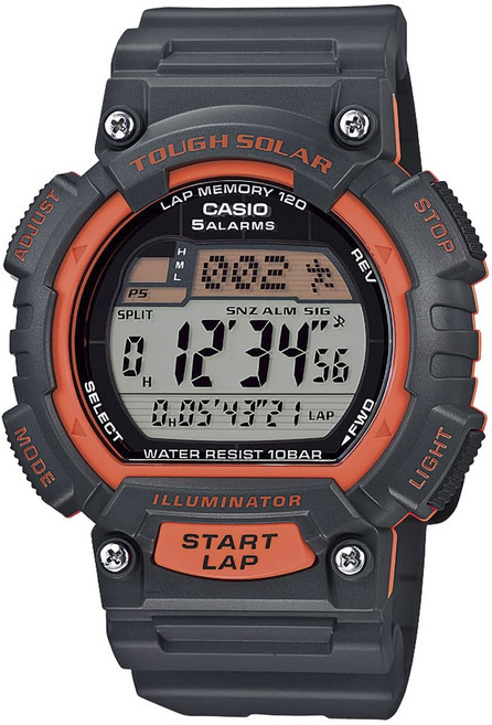CASIO 卡西歐 男款illuminator太陽能10Bar防水聚氨酯錶帶手錶 STL-S100H-4AJH