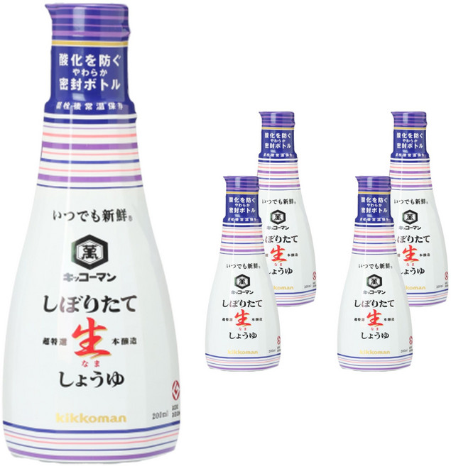 KIKKOMAN 龜甲萬 生醬油, 5個, 200ml