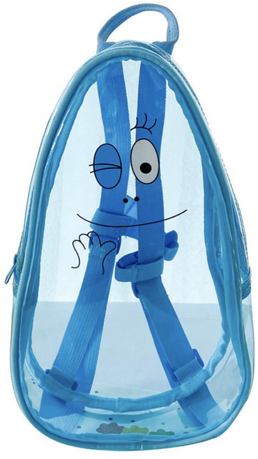 韓國 泡泡先生 Barbapapa 透明防水果凍後背包 (厚款), 藍色