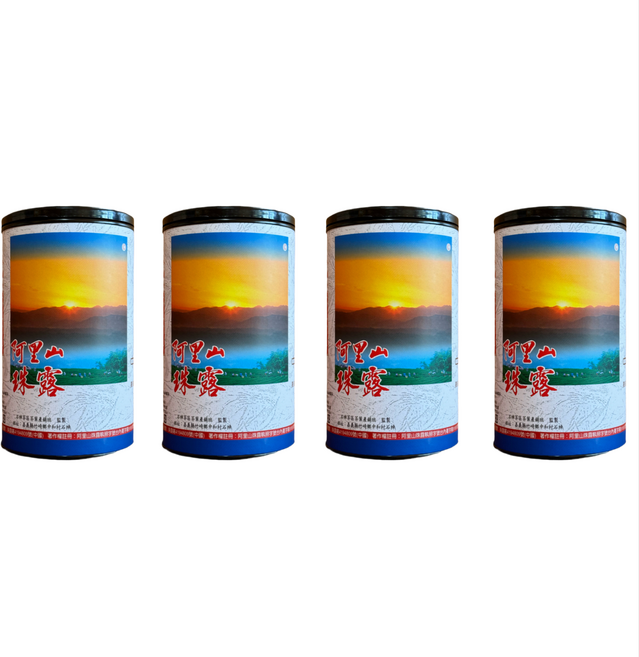 有纖擇茗 阿里山珠露烏龍春茶150克x4罐 (共1斤) - 台灣高山茶 春茶 罐裝茶葉, 150g, 1套裝, 4罐