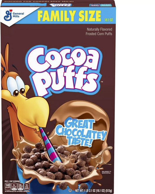 GENERAL MILLS 可可球麥片, 1個, 513克