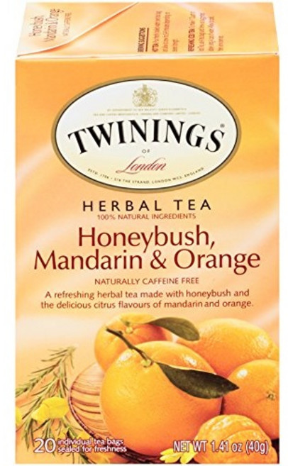 TWININGS 唐寧茶 蜜樹柑橘草本茶包, 2g, 20包, 1盒