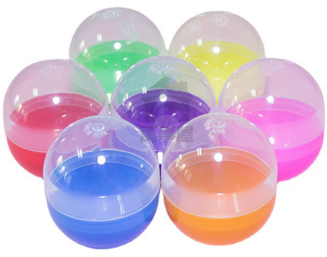 6公分半彩半透扭蛋殼, 顏色隨機