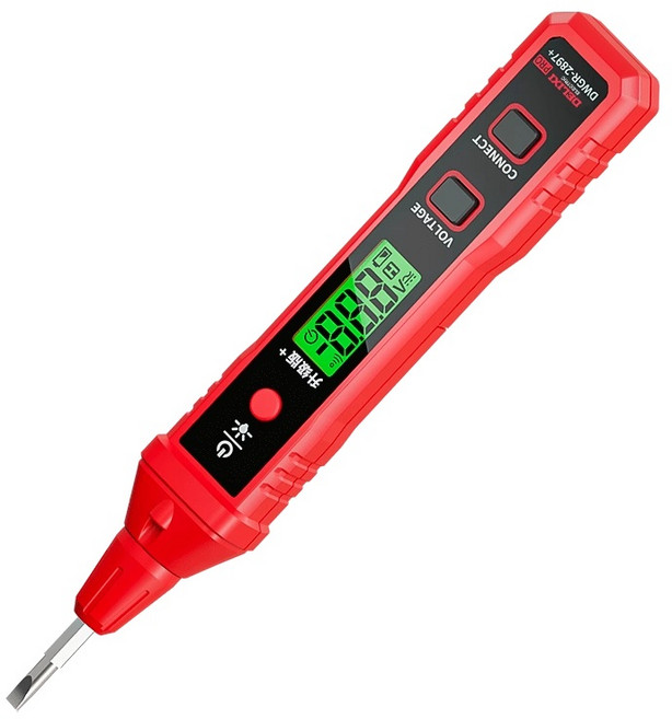 德力西 智能測電筆 2897 12-400V 數顯感應式電壓檢測器, 1個