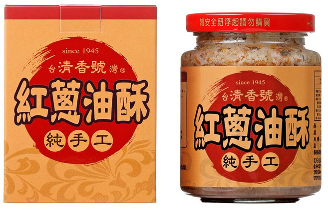 清香號 紅蔥油酥 古法手工製作 香氣濃郁, 240g, 1個