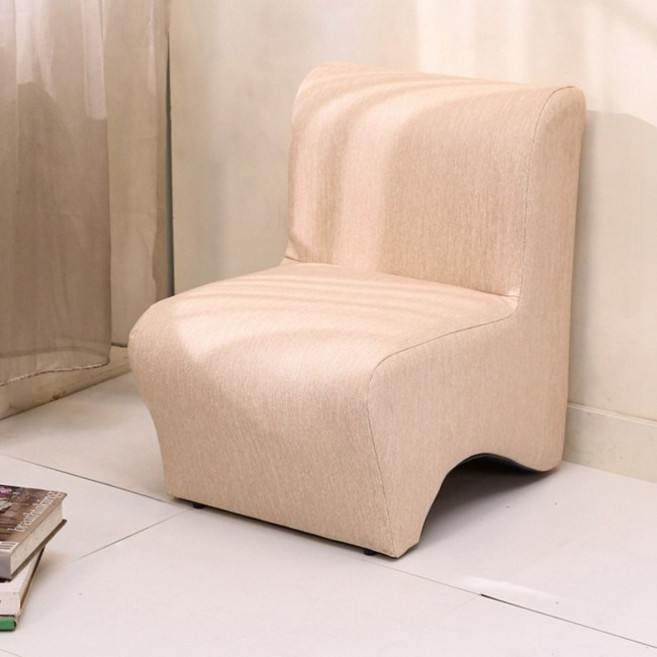 BuyJM台灣製貓抓皮兒童沙發椅 耐磨L型小沙發 45cm高造型椅 兒童穿鞋椅 單人沙發-2色可選, 米白