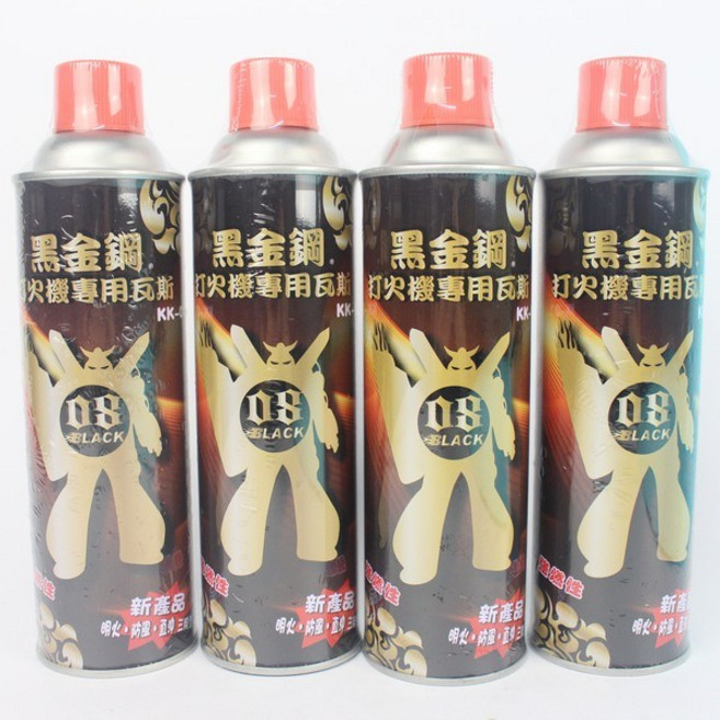 黑金剛打火機專用瓦斯 KK-01 純丁烷瓦斯補充罐 300公克(三用型), 1個, 1個裝