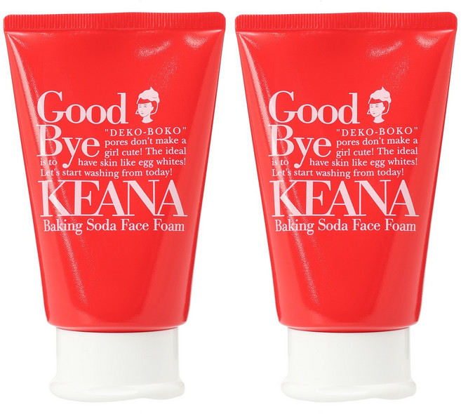 石澤研究所 毛穴撫子 KEANA 小蘇打潔面乳, 2個, 100g