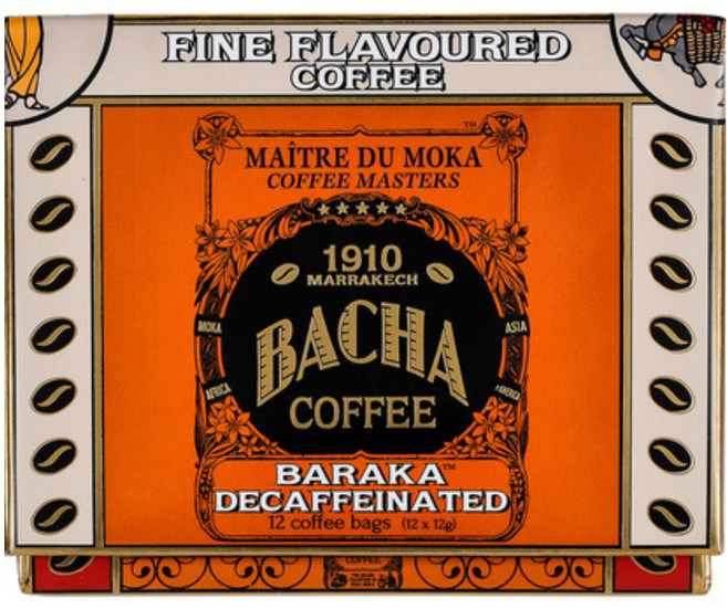 BACHACOFFEE 巴拉卡低咖啡因濾掛咖啡禮盒, 1盒, 12包, 12g